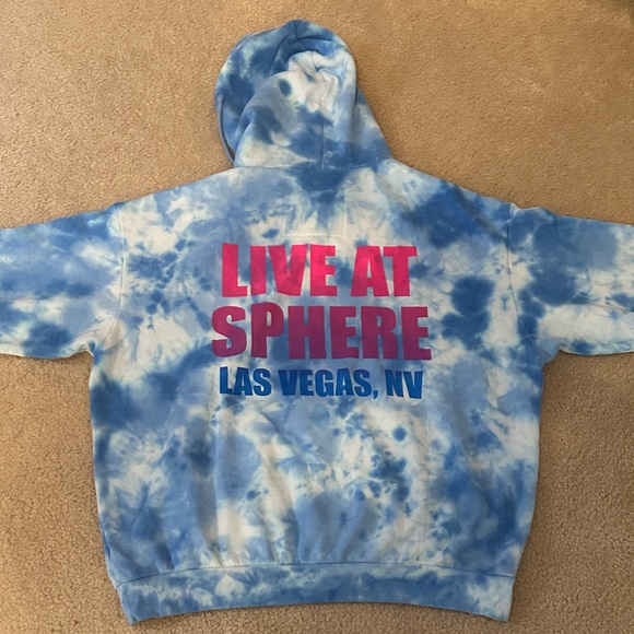 Aviator Nation Backstreet Boys Blue Tie-Dye Hoodie Official Winter Merch - Picture 8 of 11